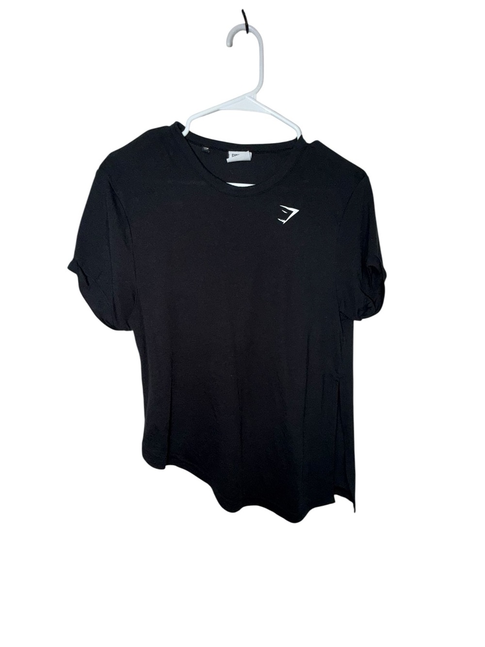 Gymshark Black Short Sleeve Crew Tee with White Logo